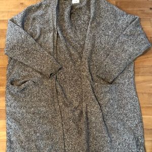 Oversized knit cardigan